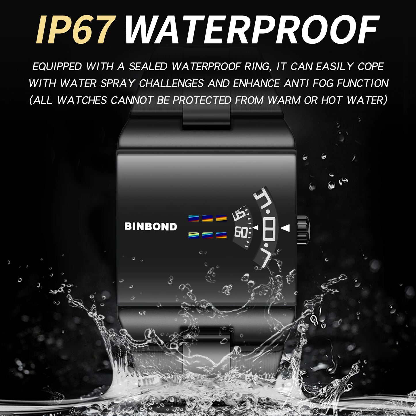 BINBOND Original Design Waterproof Men's Watch Accurate Quartz Watches For Men Luxury Sturdy Sport Wristwatches Casual Reloj