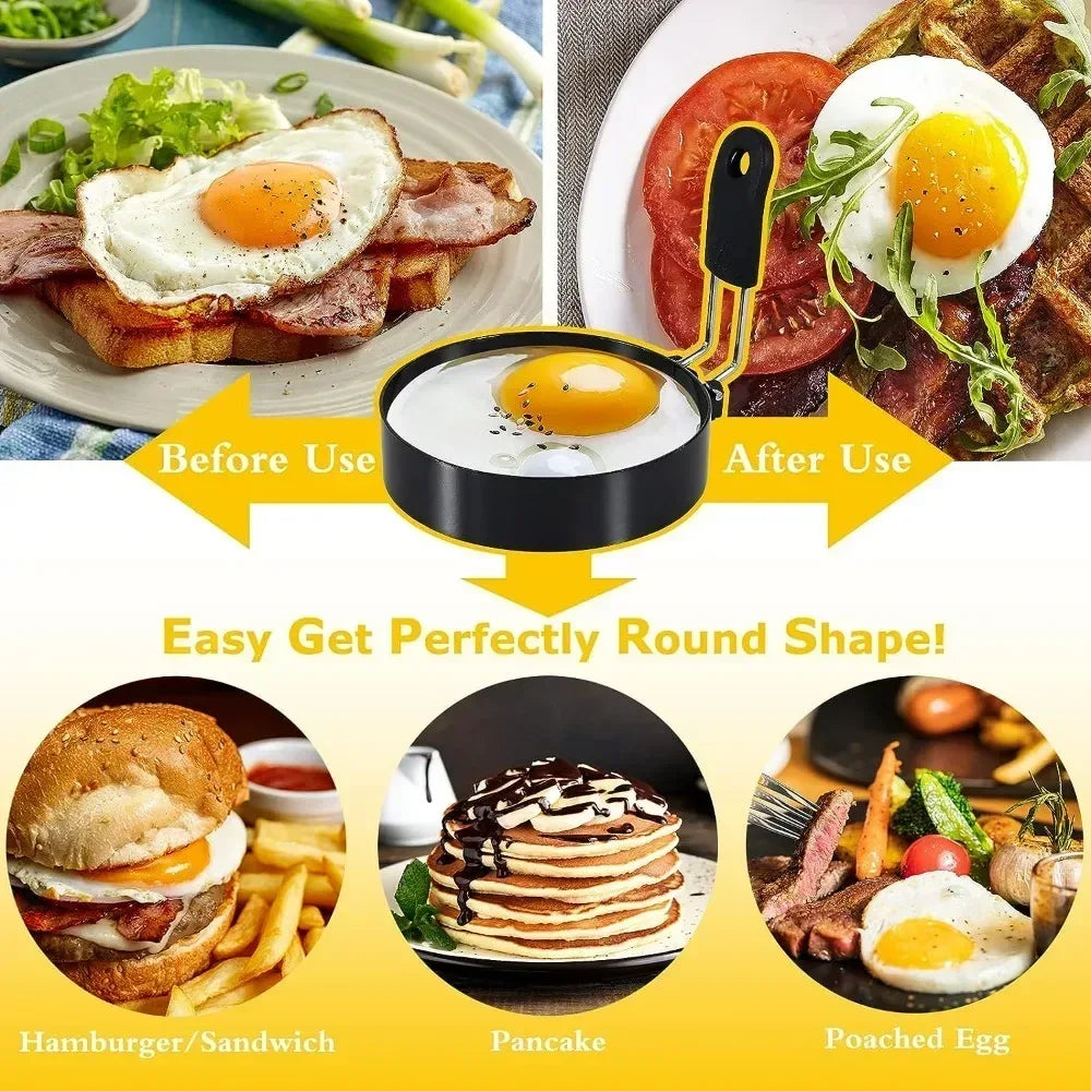 Anti-Scald Stainless Steel Egg Ring Pancake Mold Set