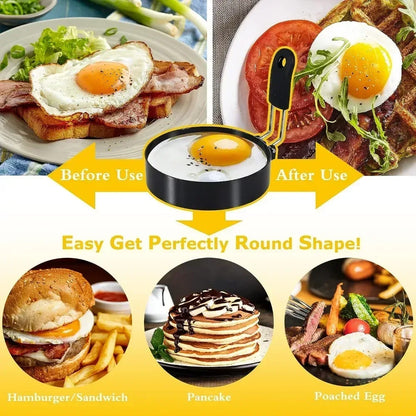 Anti-Scald Stainless Steel Egg Ring Pancake Mold Set