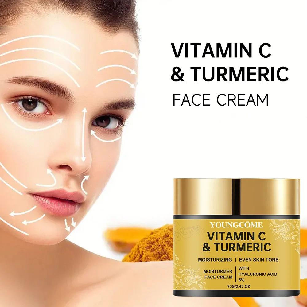 Turmeric Vitamin C Face Cream for Bright & Firm Skin