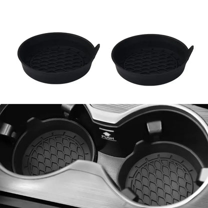 2/4pcs Car Cup Holder Coaster Silicone Cup Holder Insert Universal Non-Slip Cup Holders Car Accessories Interior Silent Cup Pad