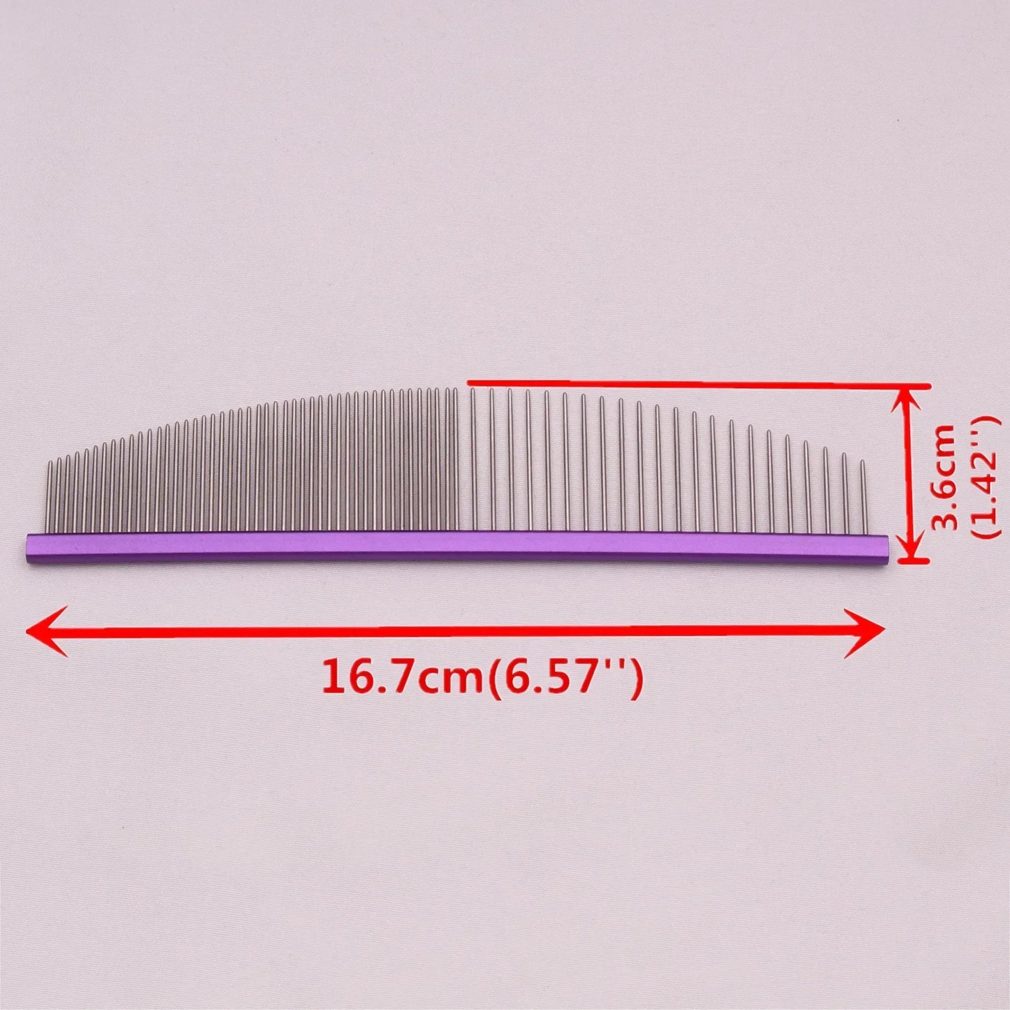Pet Grooming Combs Aluminum Alloy Brush For Dogs Boundary Knot Massage Tools Professional Salon Cat Hair Cleaning Crescent Combs - Urbizia