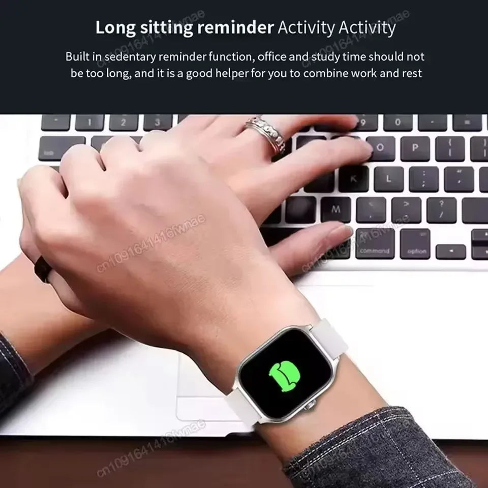 Smart Watch Men 2.01 Inch AMOLED Screen Waterproof Multiple Sport Mode Fitness HD Bluetooth Calls Smartwatch Men Women Bracelet - Urbizia