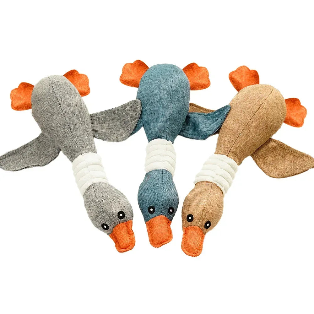 Pet Toys Geese Sound Bite Resistant Teeth Grinding Teeth Cleaning Dog Cat Pet Supplies - Urbizia