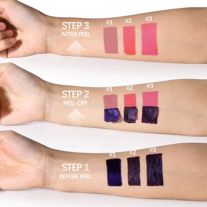 Peel-Off Lip Stain – 3 Long-Lasting Waterproof Shades