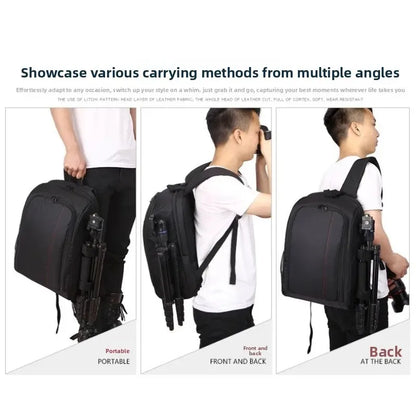 Shoulder Camera Bag Backpack Suitable for Canon, Nikon, Sony Digital Mirrorless Camera Bag, lightweight, Professional, Large Cap