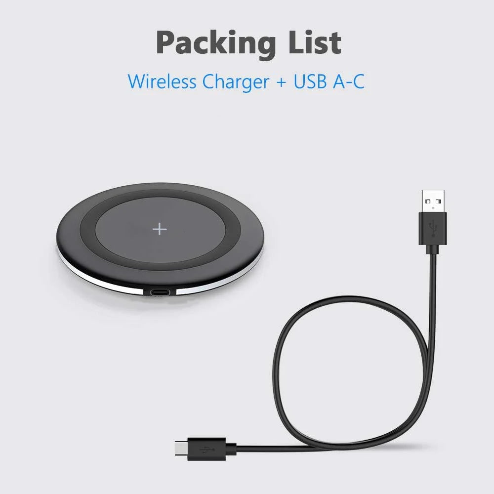 30W Wireless Charger For iPhone 17-12 Pro XS Max X XR Induction Fast Wireless Charging Pad For Samsung S Xiaomi Type C