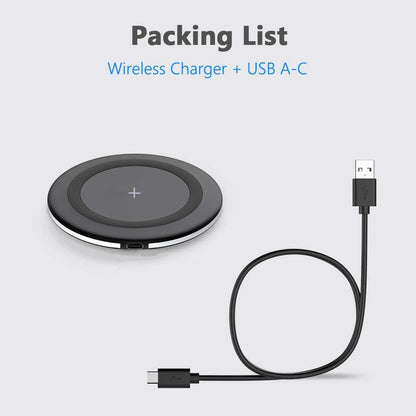 30W Wireless Charger For iPhone 17-12 Pro XS Max X XR Induction Fast Wireless Charging Pad For Samsung S Xiaomi Type C
