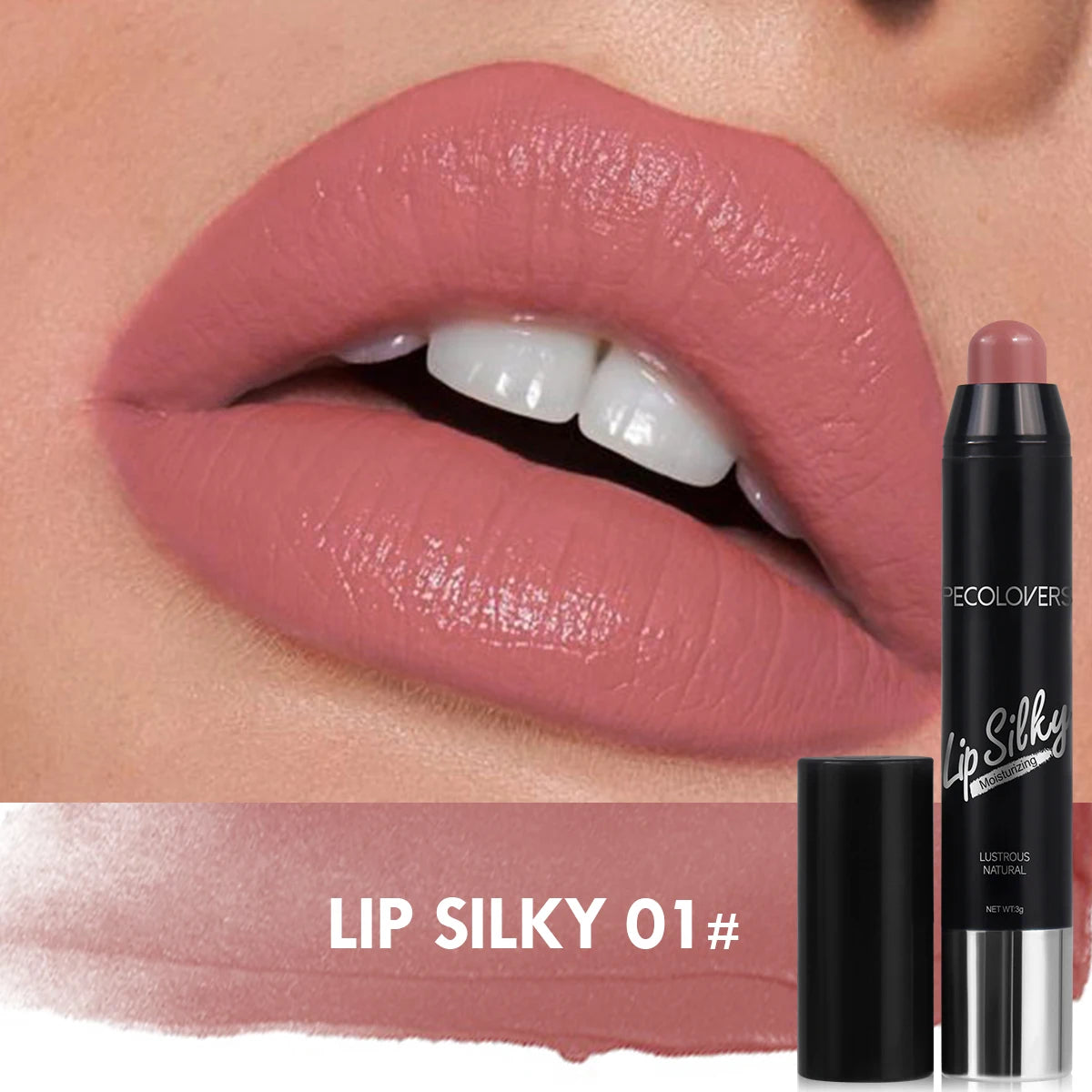 Matte Waterproof Lipstick Pencil – Long-Lasting Nude Tint