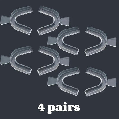 1-4pair Unisex Teeth Aligner Silicone Invisible Dental Orthopedic Tray for Whitening Straightening Nighttime Use Teeth Care Tool