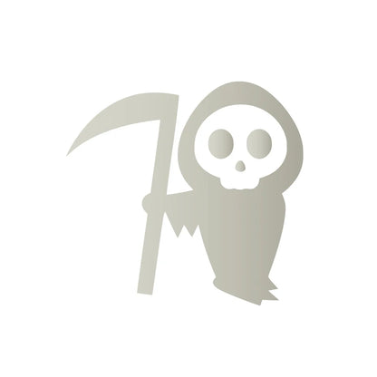 Grim Reaper Vinyl Sticker – Spooky Skeleton Peeker Decal