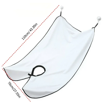 Beard Shaving Apron – Hair Catcher Cape for Mess-Free Grooming - Urbizia