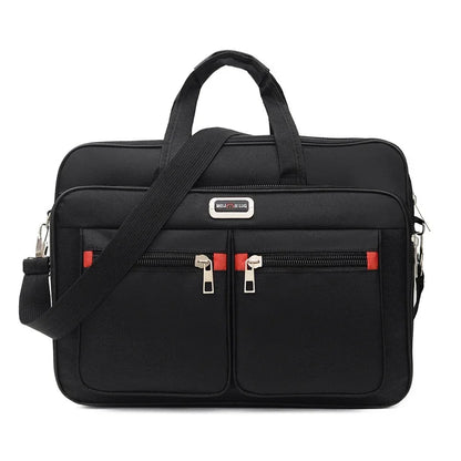 15.6 Inch Business Laptop Bag Oxford Cloth Multi‑Pocket Briefcase, Shoulder Messenger Handbag for Office Travel