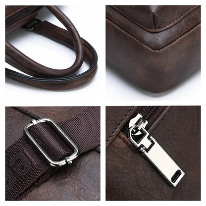 Men's Minimalist Trend Briefcase Large Capacity Office Shoulder Bag Waterproof Business Laptop Handbags Commute Crossbody Bag