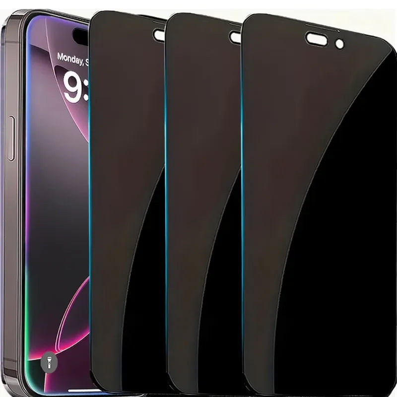 Anti-Spy Tempered Glass Screen Protector iPhone 3-Pack