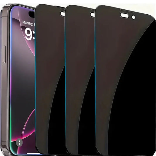 Anti-Spy Tempered Glass Screen Protector iPhone 3-Pack