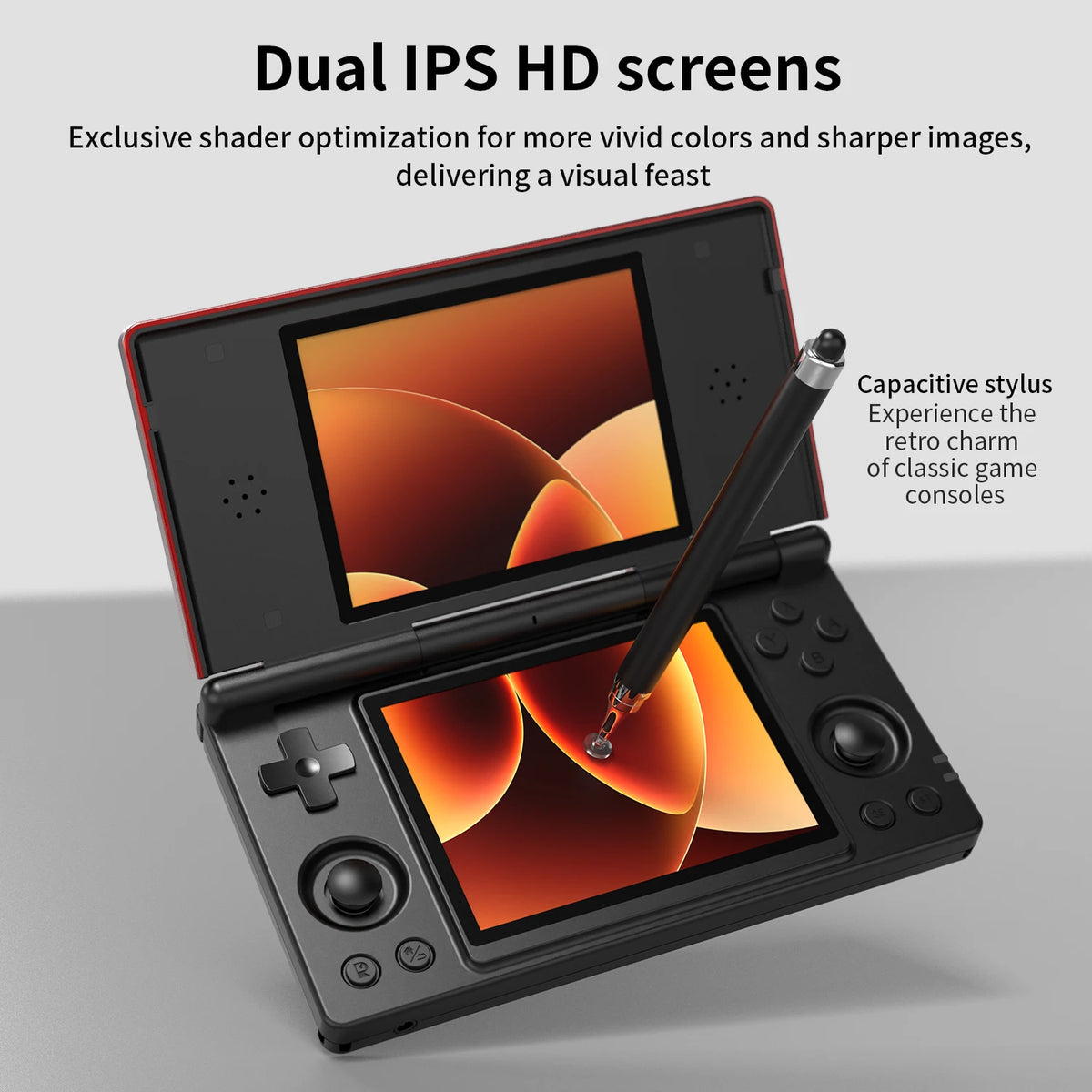 Anbernic RG DS Dual 4.0” IPS Screen Video Game Console Android 14 Support Dual Application On Split Screens & Hall Switch Chip