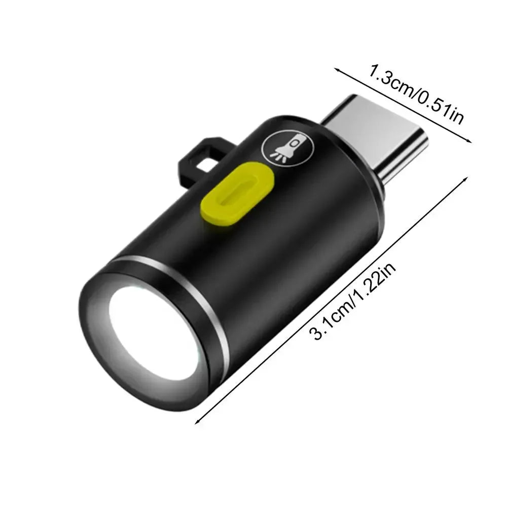 Type-C Rechargeable Mini LED Flashlight - Urbizia