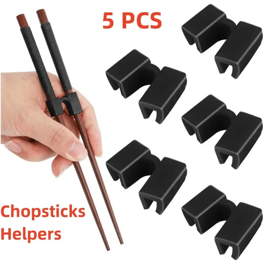 5PCS Reusable Chopsticks Trainer Helper Set