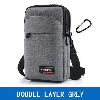 Waterproof Waist Bag Purse Single/double Layer Outdoor Waist Fanny Pack Men Phone Pouch Camping Hunting Tactical Bag with Belt