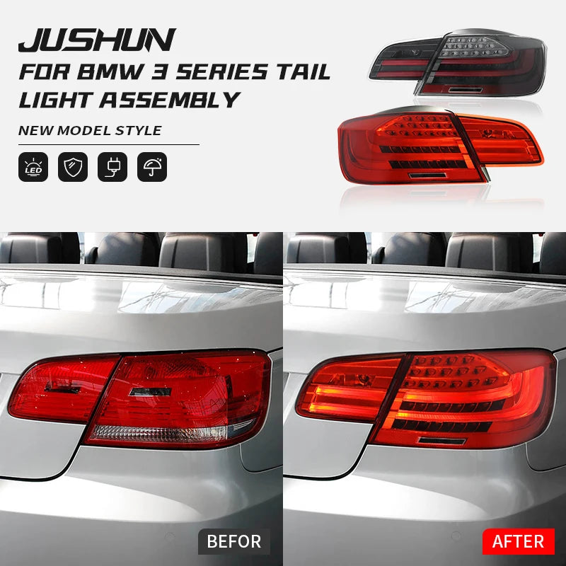 Car Tail Light For BMW 3 Series E93 2006-2013 Taillight Assembly Upgraded Tail Lights Plug Play Turning Signal Brake Fog Tail Lamp Led Rear Light Assembly
