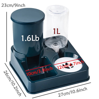 Automatic Cat Feeder Water Dispenser Set 2 In 1 - Urbizia