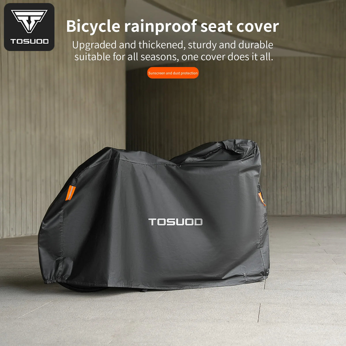 TOSUOD Bicycle Rain Cover For Bike Motorcycle Dust And Rainproof Cover Large Opening Easy To Carry All-Inclusive Design