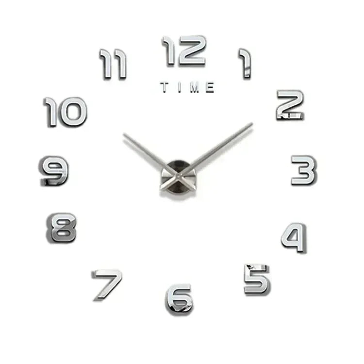 Digital Clock Wall Stickers Needle Decoration Glowing Clocks DIY Bedroom Living Home Quartz Creatives Removable Room Watches - Urbizia