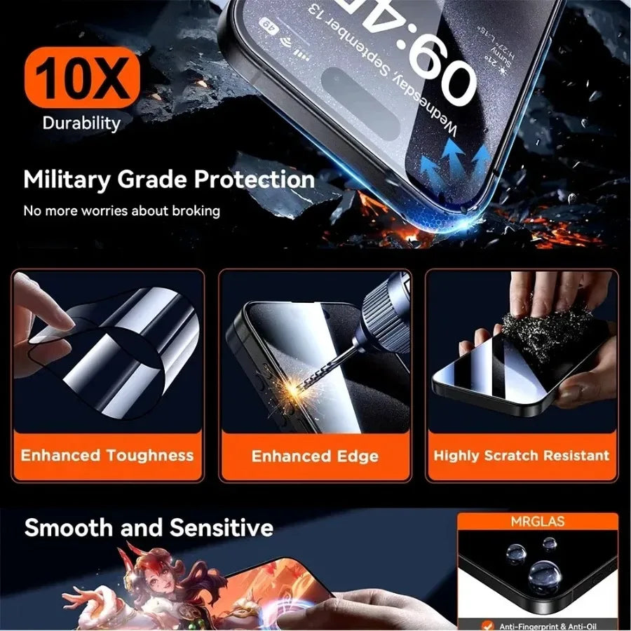 Auto Install Tempered Glass Screen Protector iPhone