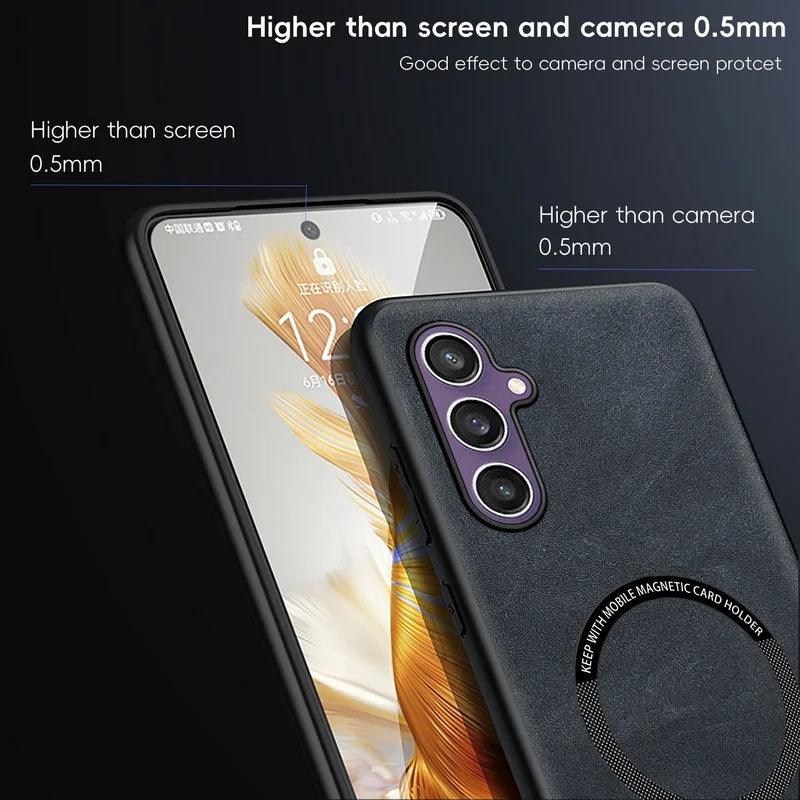 Magnetic MagSafe Leather Case for Samsung Galaxy Ultra Series