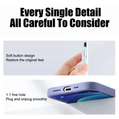 Original Liquid Silicone Shockproof Case for APPLE iPhone 11 12 13 14 15 16 17 Pro Max Cases for iPhone 17 Air Phone Back Cover