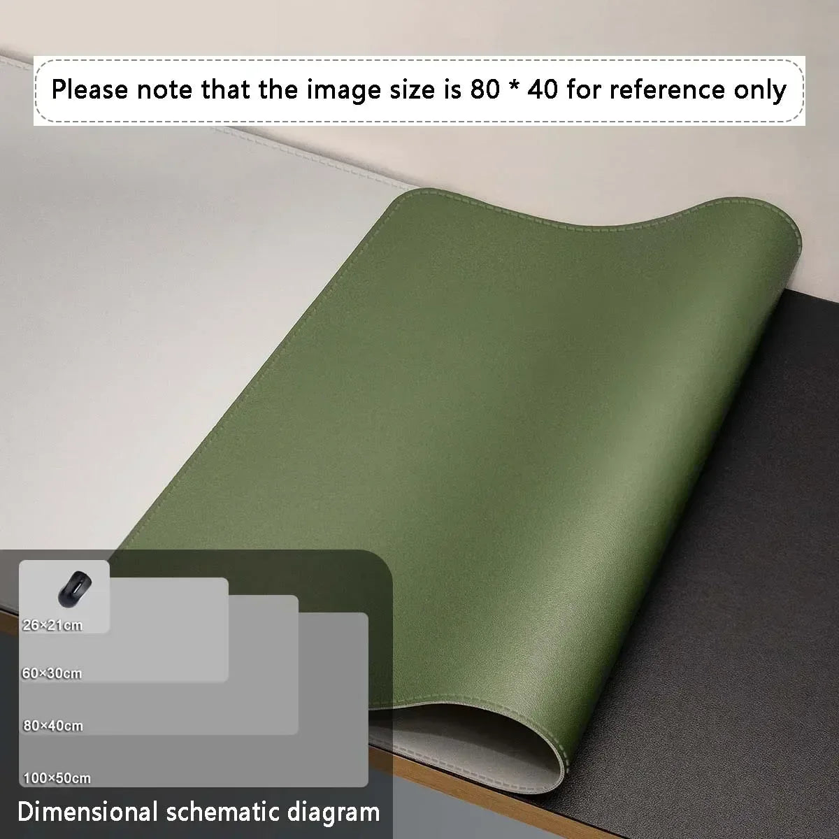 Mouse Pad Large Size Office Desk Protector Mat PU Leather Waterproof Desktop Keyboard Desk Pad Gaming Mousepad PC Accessories - Urbizia