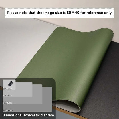 Mouse Pad Large Size Office Desk Protector Mat PU Leather Waterproof Desktop Keyboard Desk Pad Gaming Mousepad PC Accessories - Urbizia