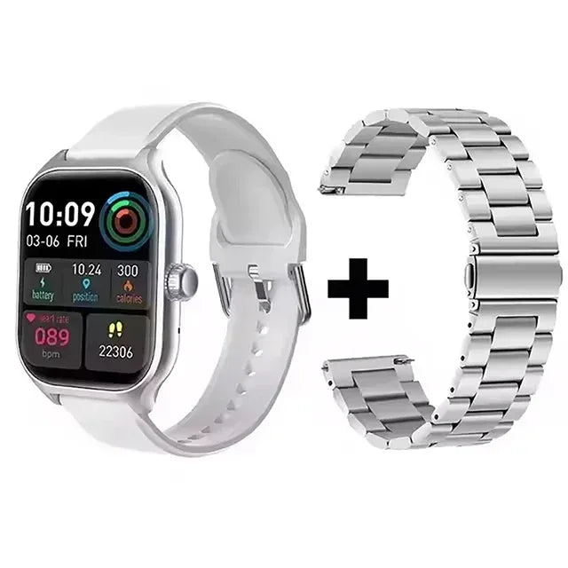 Smart Watch Men 2.01 Inch AMOLED Screen Waterproof Multiple Sport Mode Fitness HD Bluetooth Calls Smartwatch Men Women Bracelet - Urbizia