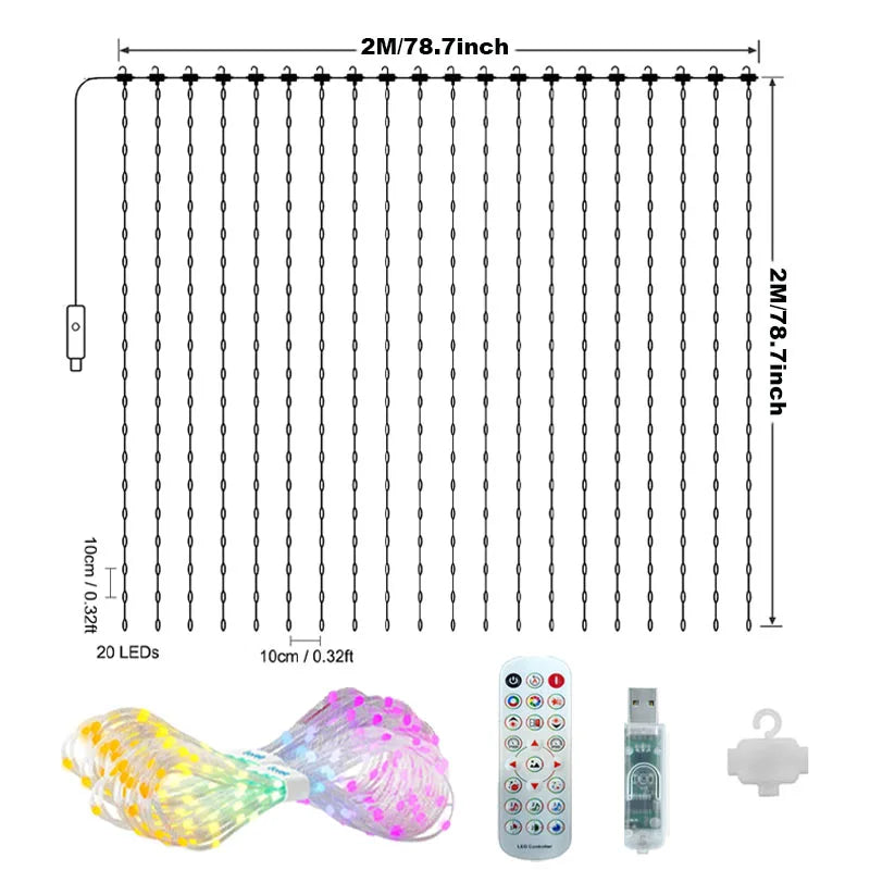 Smart LED Curtain Lights