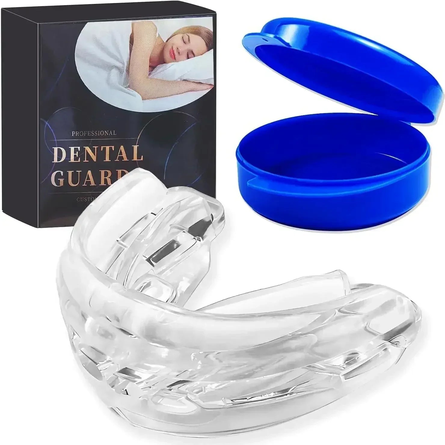 Anti-Snoring Mouthpiece Anti-Snoring Device Night Time Teeth Mouthguard Adjustable Sleeping Mouth Guard for Bruxism Stop Snoring - Urbizia