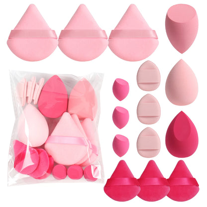 Spring 15 Cans, 3 Loose Powder Puffs & 3 Mini Loose Powder Puffs & 3 Mini Makeup Eggs & 3 Mini Air Cushion Puffs, Foundation Mix