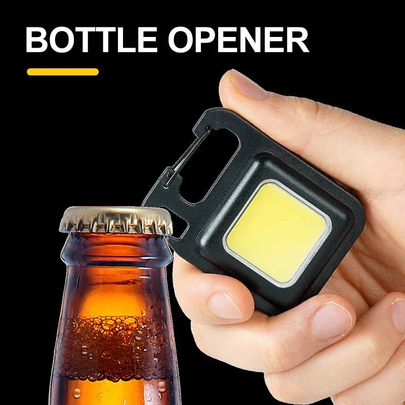 Super Bright MINI COB Keychain Flashlight Charging Lamp Camping Lights with Magnet 3 Lighting Modes for Camping Home - Urbizia