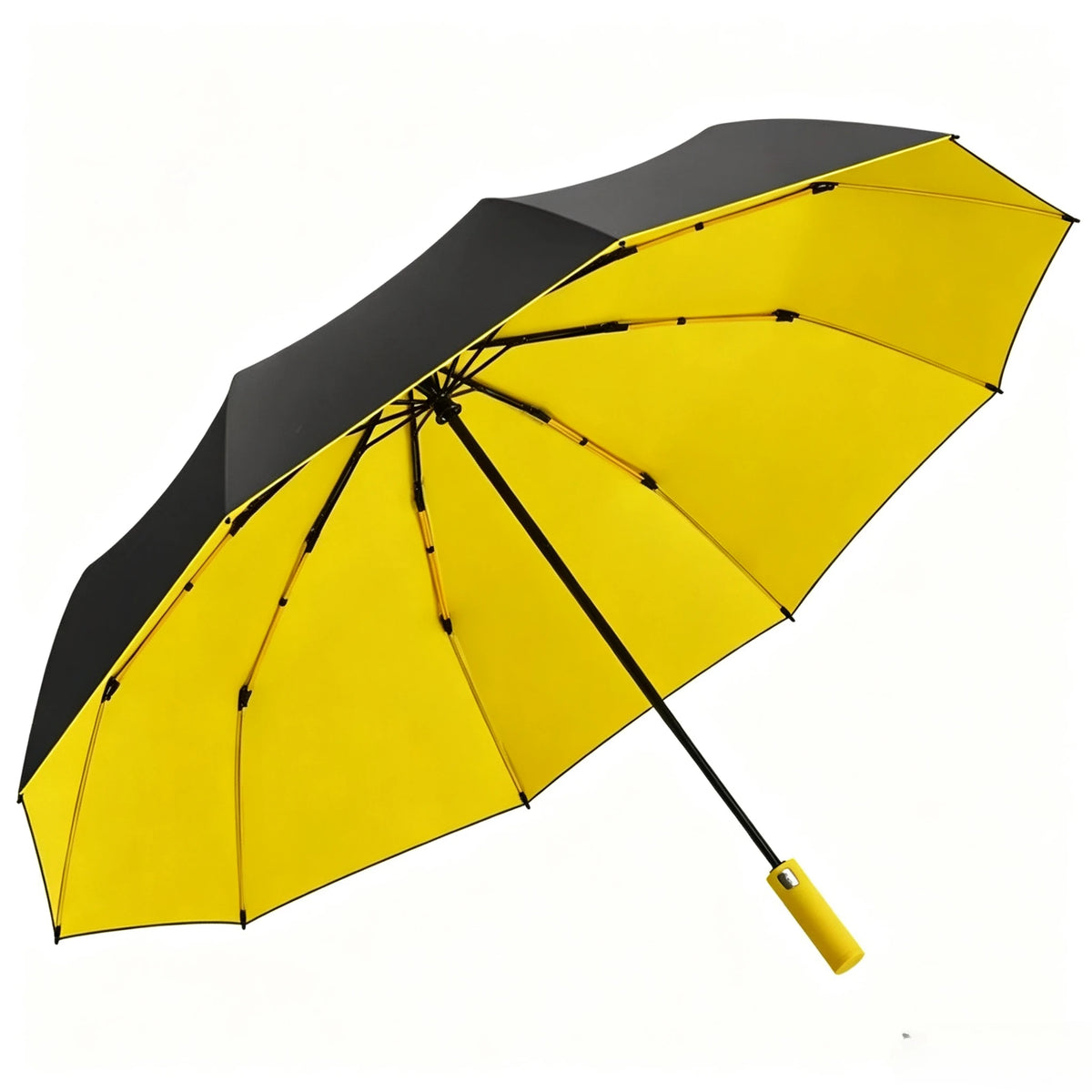 125CM Triple Fold Double Layer Double Keel Super Large Men Umbrella Sunscreen Extra Folding Rain Umbrella for Outdoor Daily