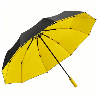 125CM Triple Fold Double Layer Double Keel Super Large Men Umbrella Sunscreen Extra Folding Rain Umbrella for Outdoor Daily