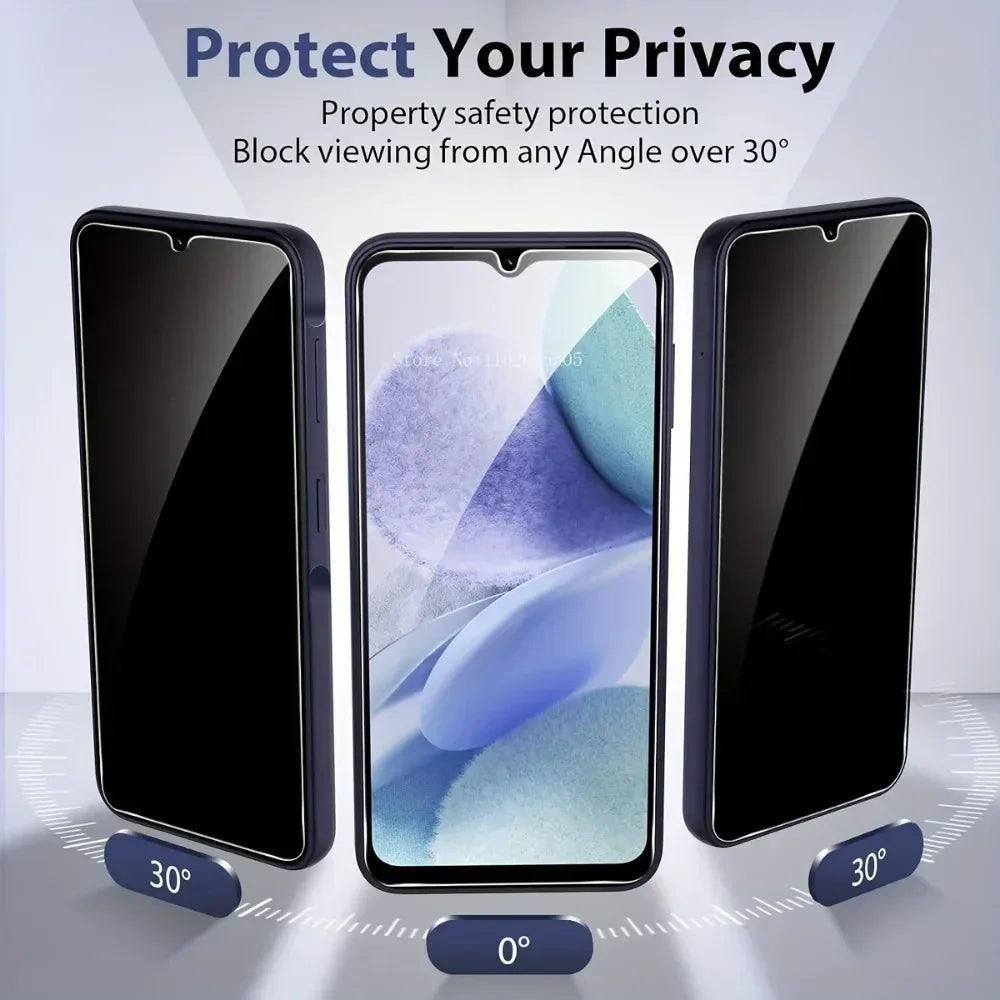 Anti-Spy Privacy Tempered Glass 3-Pack Samsung A Series