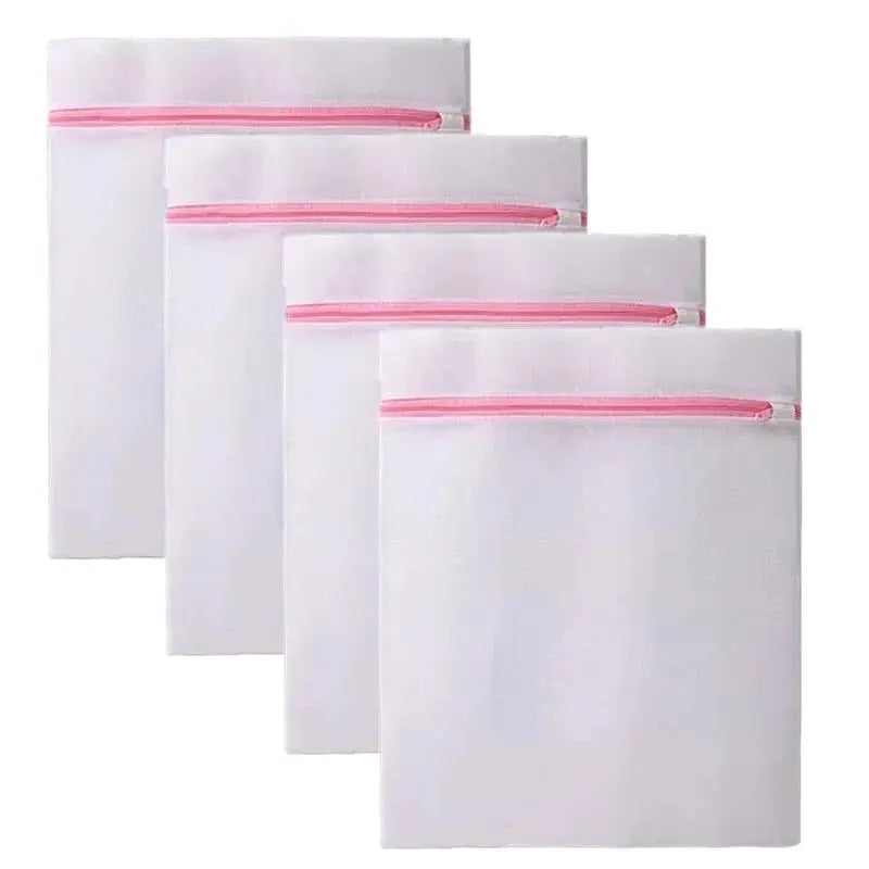 3Pcs/Set Zipped Laundry Bags Reusable Washing Machine Clothing Care Washing Mesh Net Bra Socks Lingerie Underwear Laundry Bags