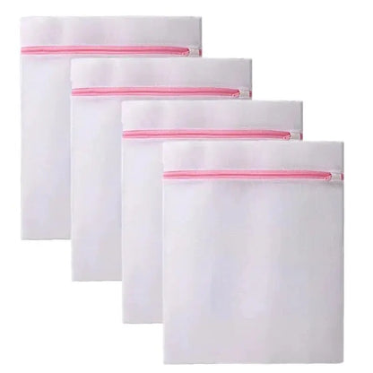 3Pcs/Set Zipped Laundry Bags Reusable Washing Machine Clothing Care Washing Mesh Net Bra Socks Lingerie Underwear Laundry Bags