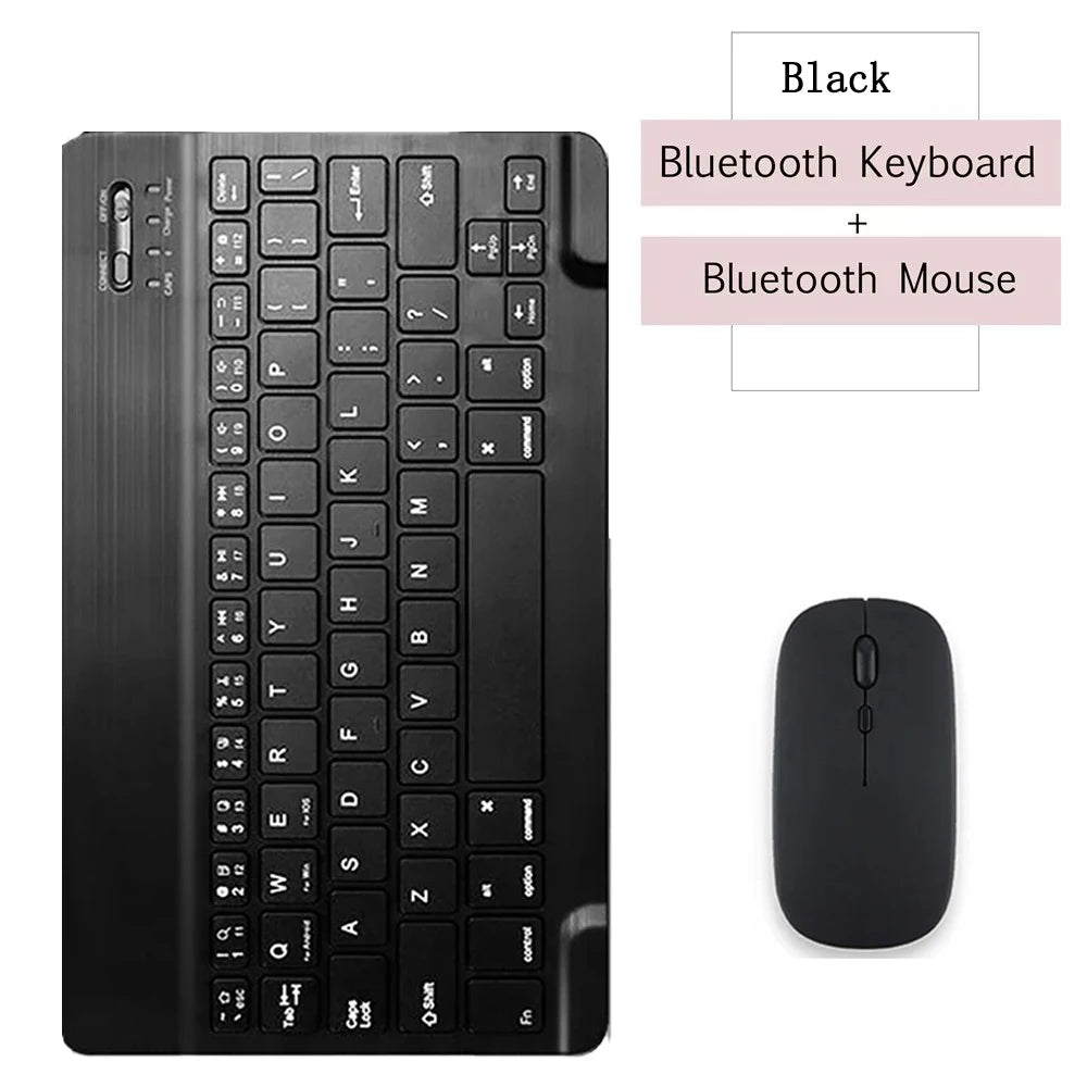10 lnch Wireless  Bluetooth Mini Keyboard For iPad Phone Tablet Portable Bluetooth Keyboard and Mouse For Samsung Xiaomi Android