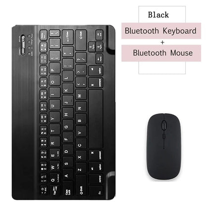 10 lnch Wireless  Bluetooth Mini Keyboard For iPad Phone Tablet Portable Bluetooth Keyboard and Mouse For Samsung Xiaomi Android