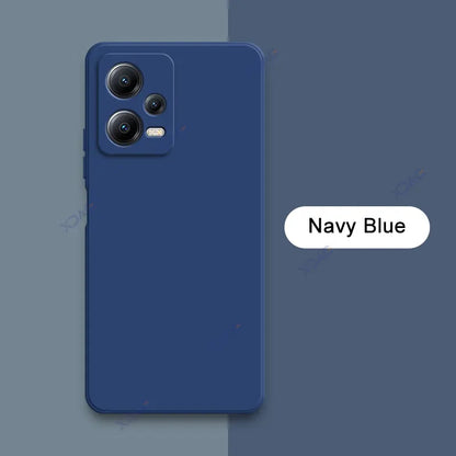 Luxury Double Liner Phone Case for Xiaomi POCO X5 Pro 5G Square Liquid Silicone Back Cover POCOX5 X5Pro 360 Soft Shockproof Bags