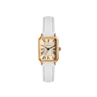 Fashion Retro Digital Dial Casual Watches Square Leather Strap Fashionable Clock Quartz Wristwatch for Women Gift