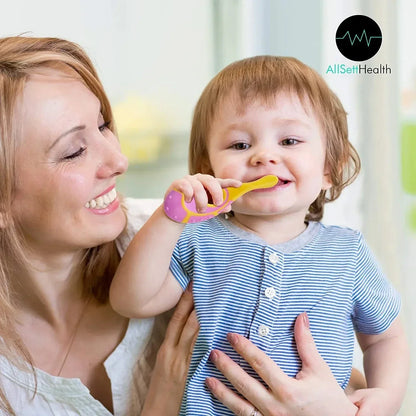 2PCS KidsToothbrush Children With Soft Bristles BPA-Free Toddler Toothbrush Training Deciduous Teeth Toothbrush - Urbizia