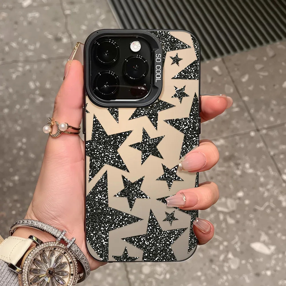 Luxury INS Star Hard Matte Case for iPhone