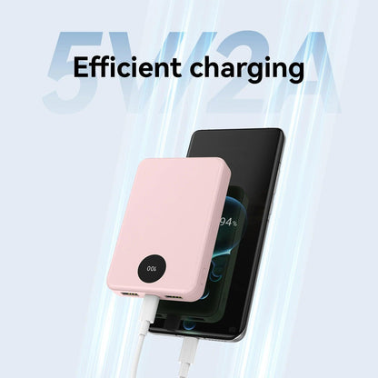 Portable Charger 10000mAh Power Bank, Dual USB Output & USB-C Input Output, Digital Screen Display External Battery for Cell Pho